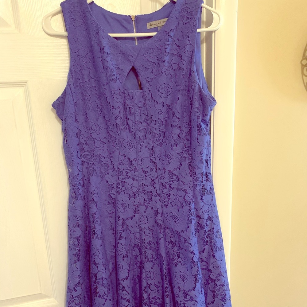 Danny and Nicole | Lace Overlay Keyhole A Line